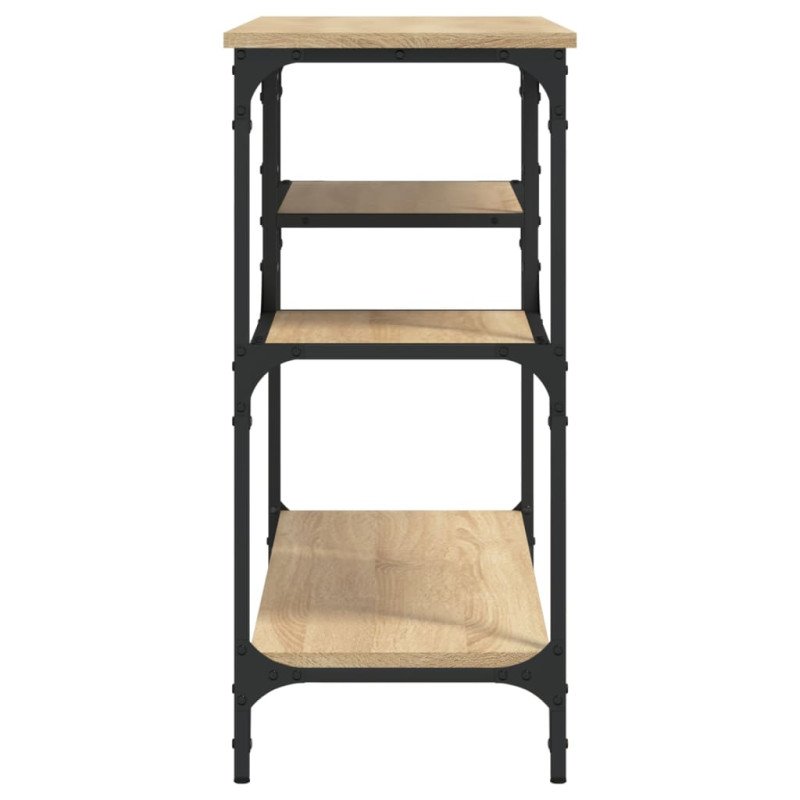 vidaXL Konzolový stolík s policami dub sonoma 100x35x75 cm