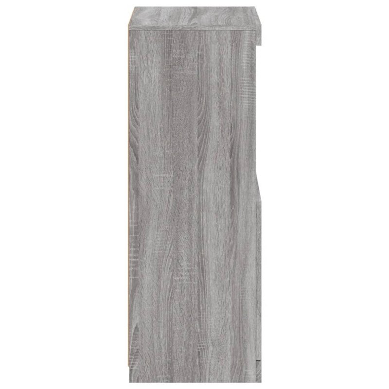 vidaXL Komoda s LED svetlami sivá sonoma 41x37x100 cm