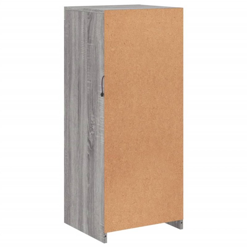 vidaXL Komoda s LED svetlami sivá sonoma 41x37x100 cm