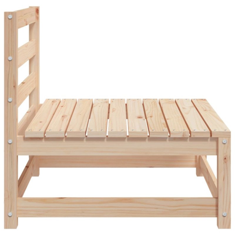 vidaXL Záhradné pohovky bez podrúčok 3 ks 70x70x67 cm masívna borovica