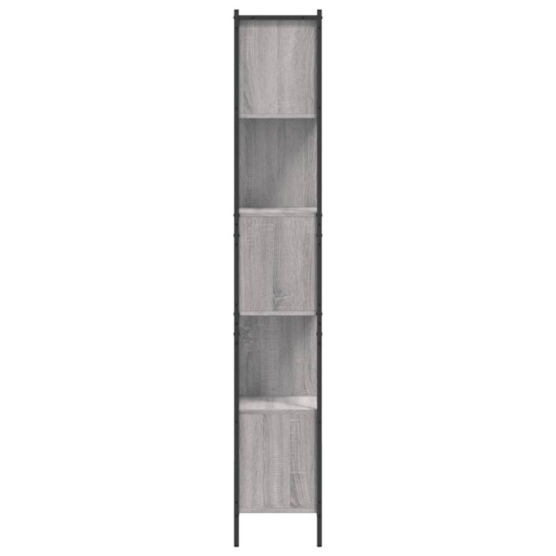 vidaXL Knižnica sivá sonoma 72x28x172 cm kompozitné drevo