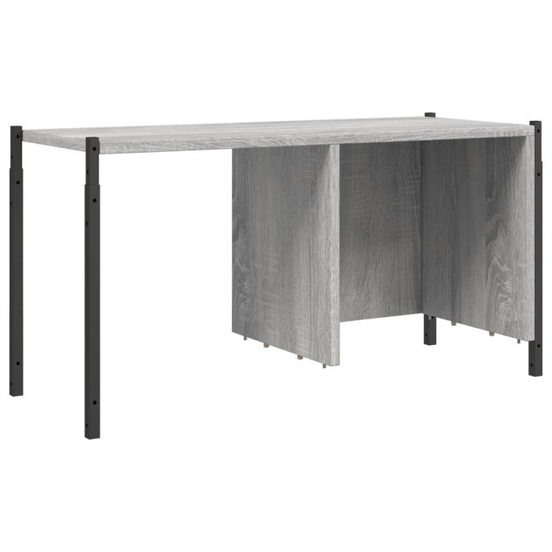 vidaXL Knižnica sivá sonoma 72x28x172 cm kompozitné drevo