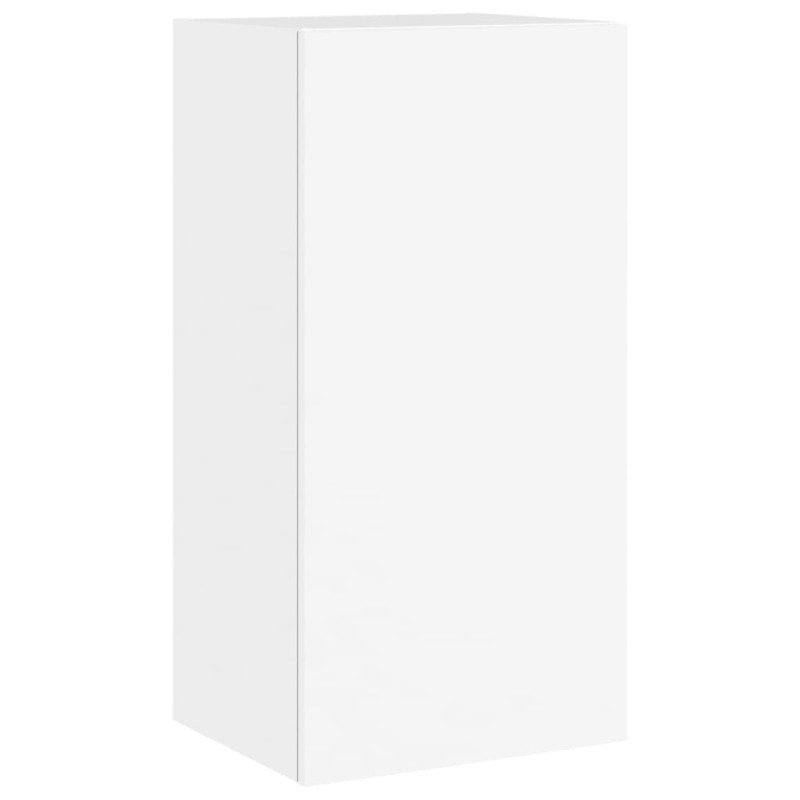 vidaXL 3-dielne TV nástenné skrinky s LED svetlami biele