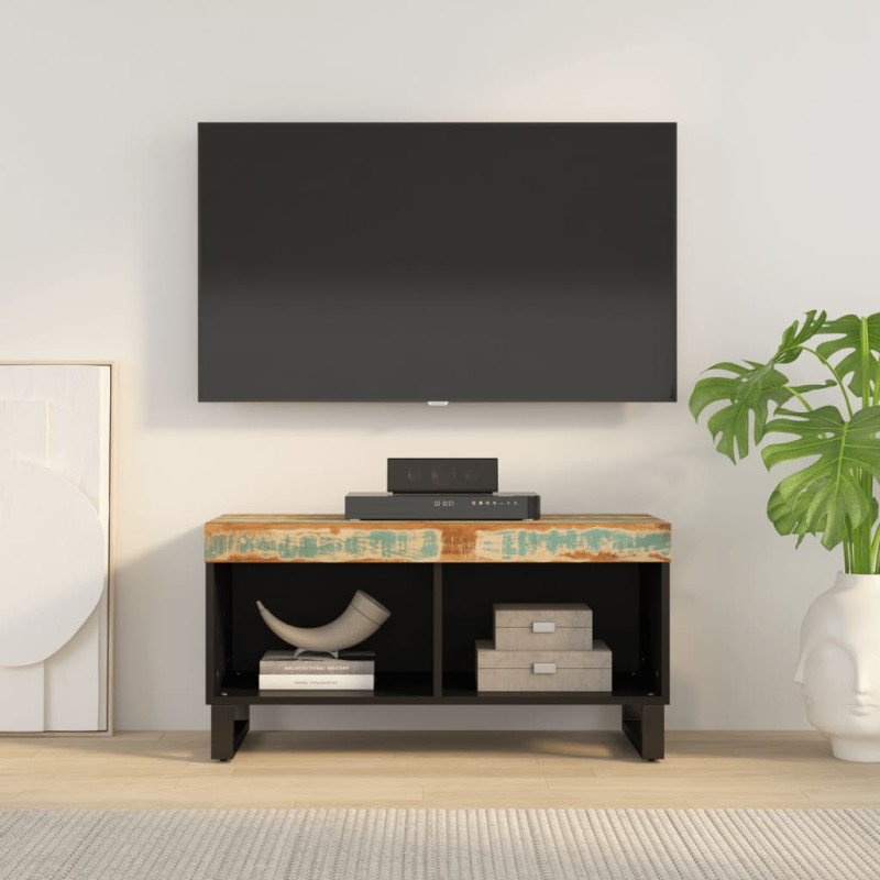 vidaXL TV skrinka 85x33x43,5 cm masívne recyklované drevo
