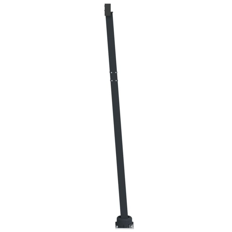 vidaXL Súprava markízových stĺpikov antracitová 600x245 cm železo 