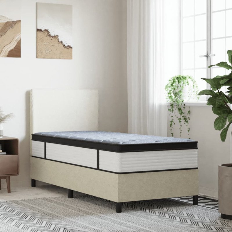 vidaXL Taštičkový pružinový matrac stredný plus 90x200 cm