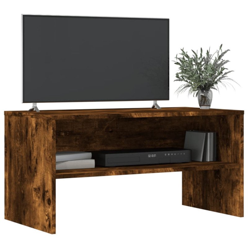 vidaXL TV skrinka dymový dub 80x40x40 cm kompozitné drevo