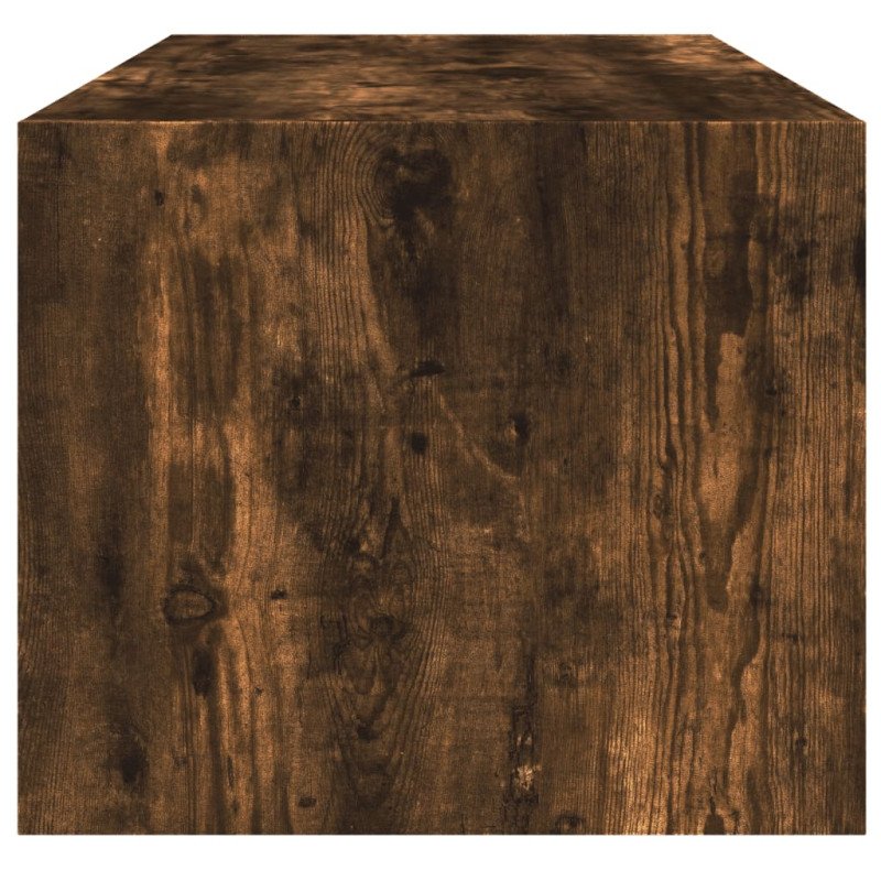 vidaXL Konferenčný stolík sklenené dvierka dub sonoma 102x50x42 cm