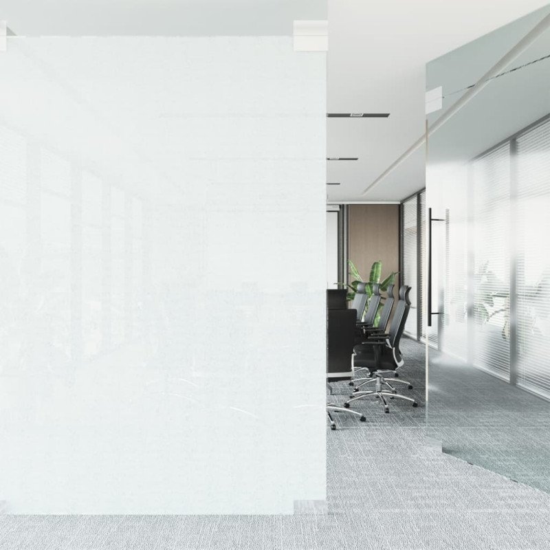 vidaXL Okenná fólia statická matná transparentná biela 90x2000 cm PVC