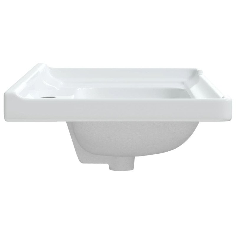 vidaXL Kúpeľňové umývadlo biele 81x48x23 cm obdĺžnikové keramické