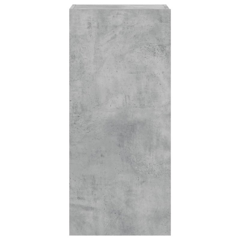 vidaXL TV nástenná skrinka betónovo sivá 40,5x30x90cm kompozitné drevo