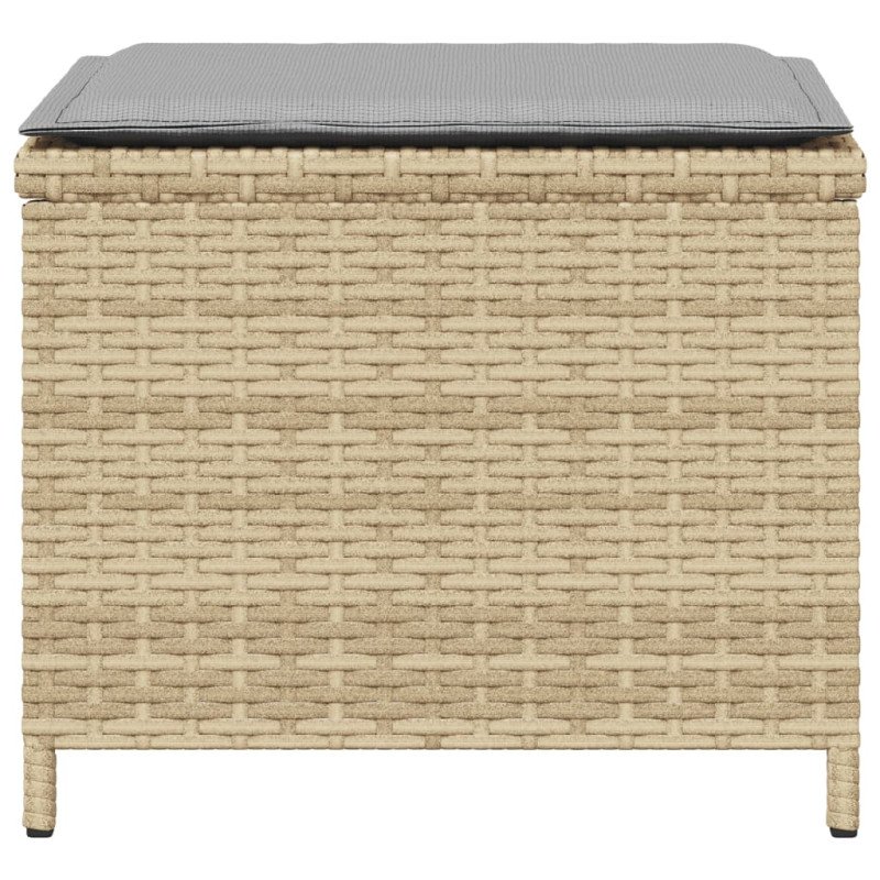vidaXL Záhradné taburetky vankúše 4ks mix béžovej 41x41x36cm polyratan