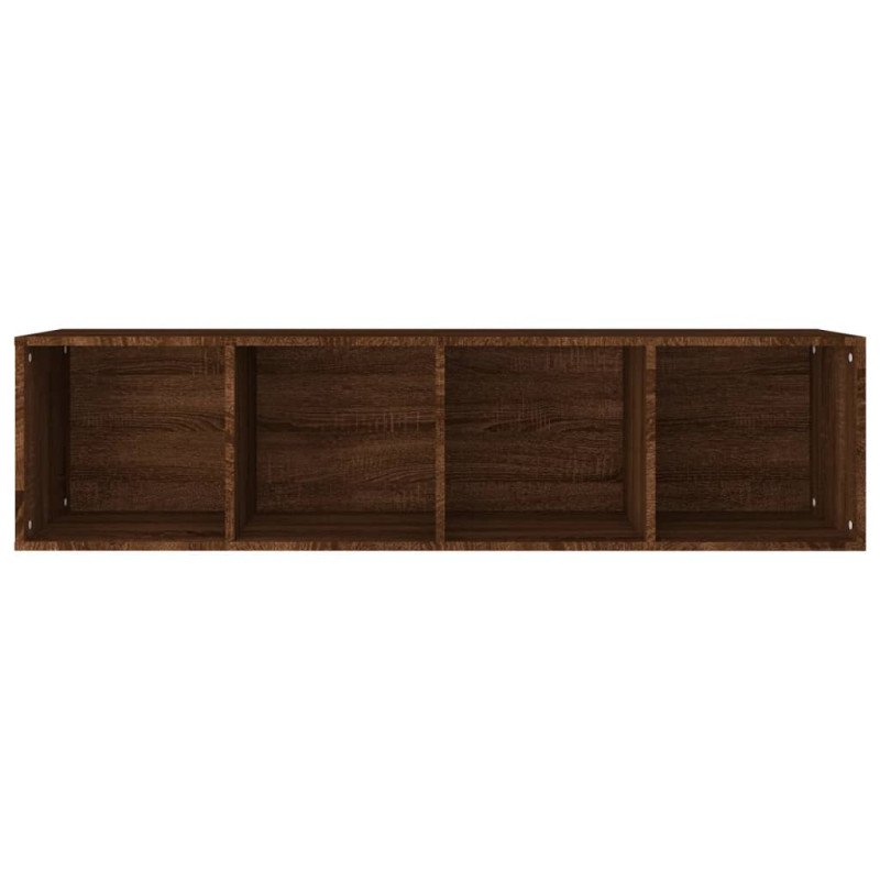 vidaXL Knižnica/TV skrinka hnedý dub 36x30x143 cm spracované drevo