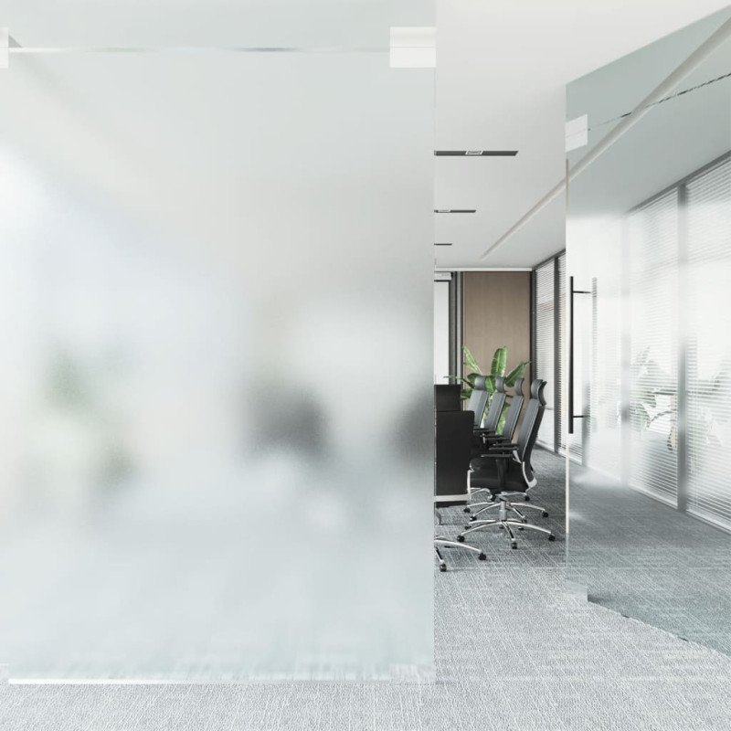 vidaXL Okenná fólia statická matná transparentná sivá 60x2000 cm PVC