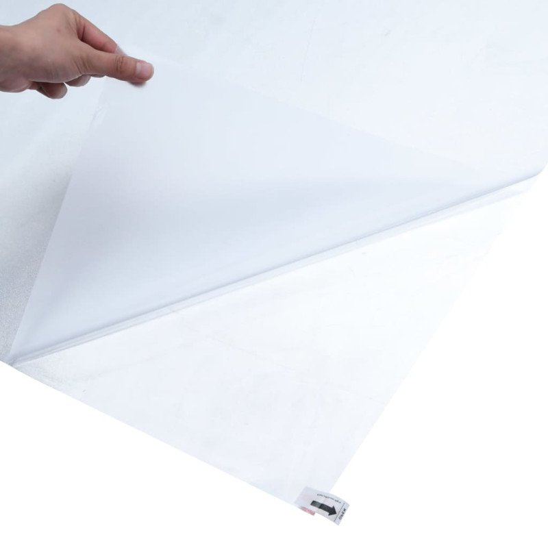 vidaXL Okenná fólia statická matná transparentná sivá 60x2000 cm PVC