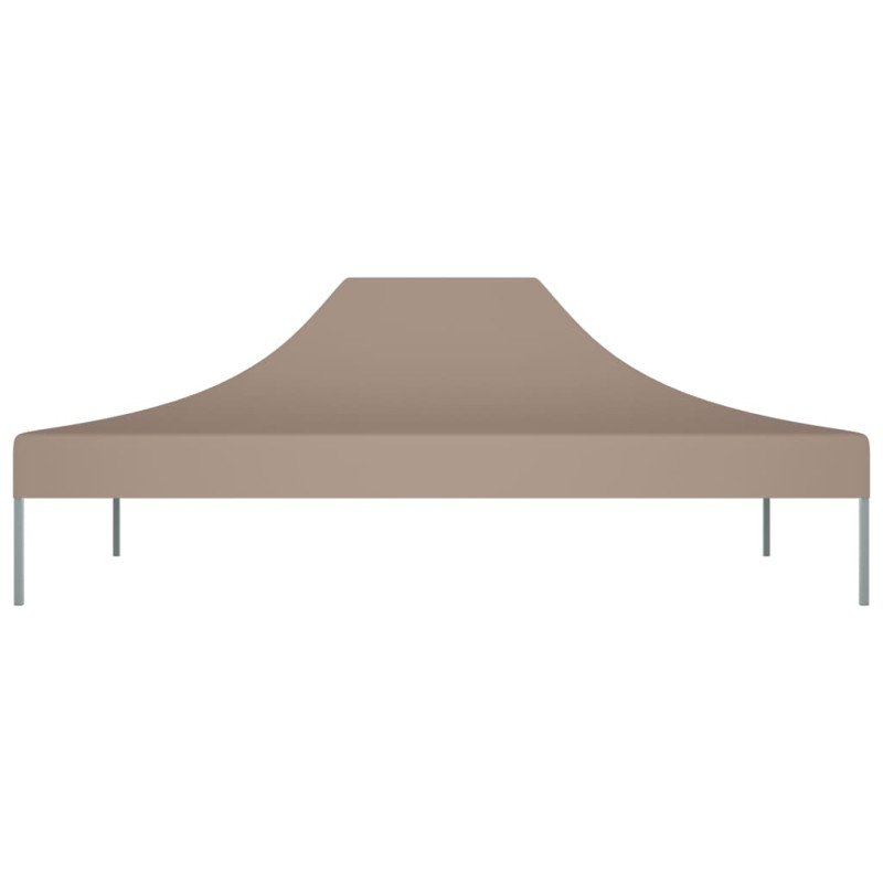 vidaXL Strecha na párty stan 4,5x3 m, sivohnedá 270 g/m²