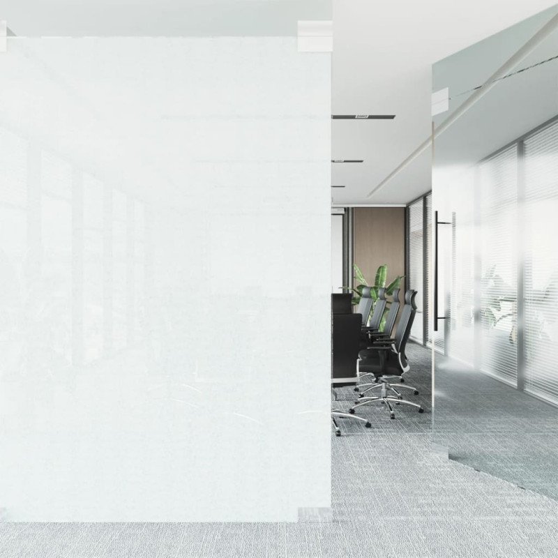 vidaXL Okenná fólia statická matná transparentná biela 45x1000 cm PVC