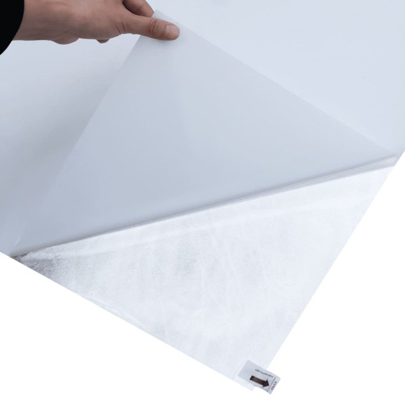 vidaXL Okenná fólia statická matná transparentná biela 45x1000 cm PVC