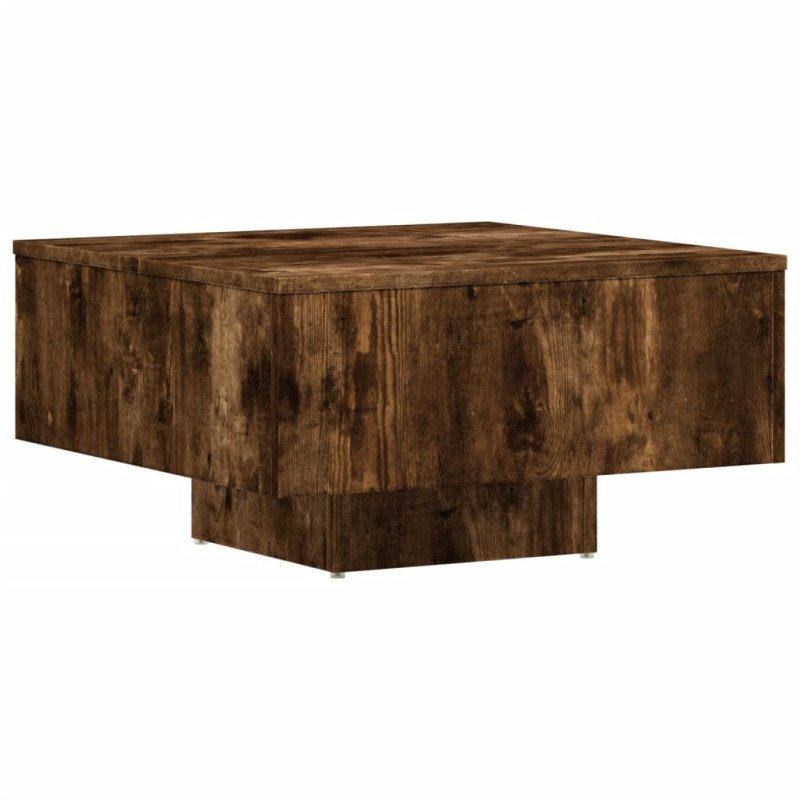 vidaXL Konferenčný stolík dymový dub 60x60x31,5 cm spracované drevo