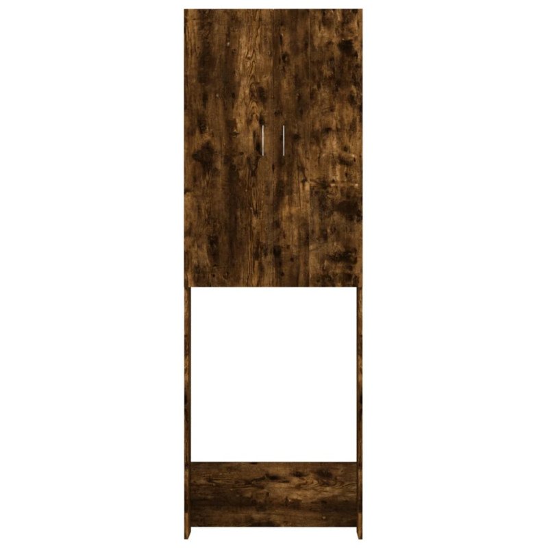 vidaXL Skrinka na práčku tmavý dub 64x25,5x190 cm