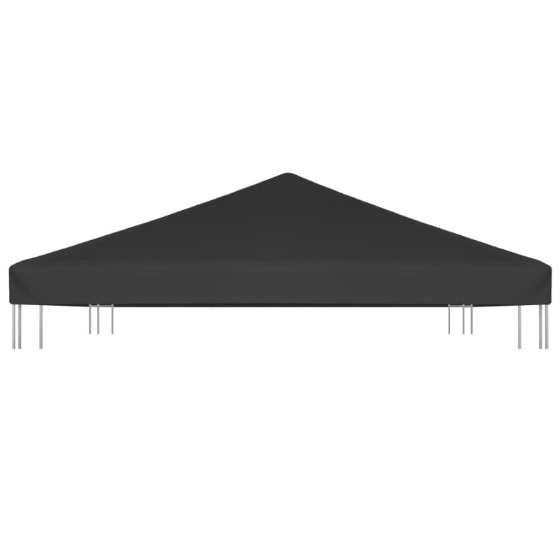 vidaXL Strieška na altánok 270 g/m², 4x3 m, čierna