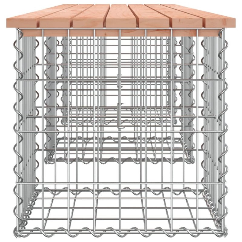 vidaXL Záhradná lavica gabiónový dizajn 203x44x42 cm masívny douglas