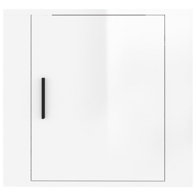 vidaXL Nástenné nočné stolíky 2 ks lesklé biele 50x30x47 cm
