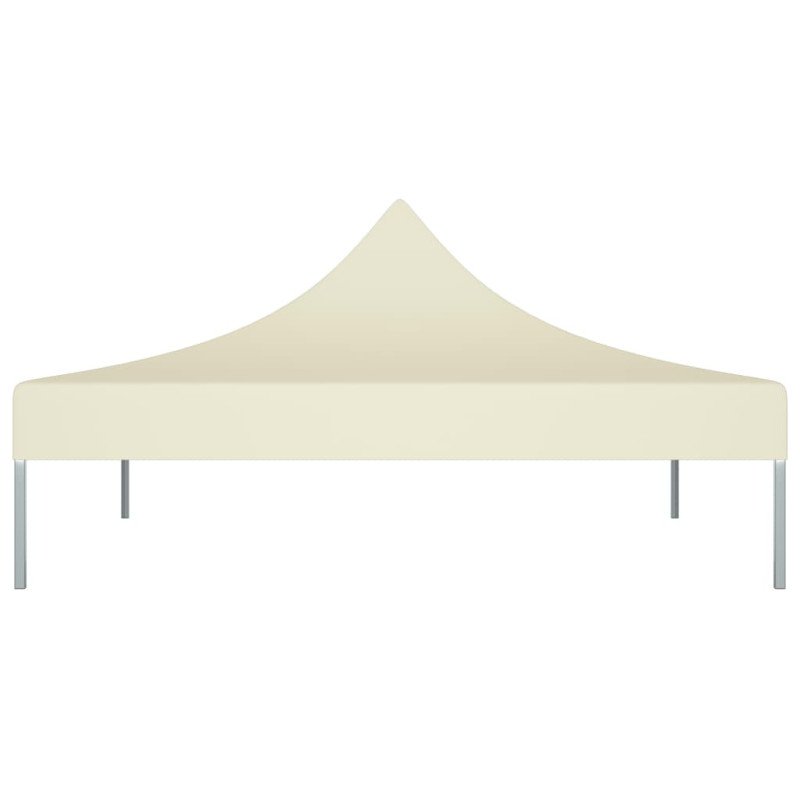 vidaXL Strecha na párty stan 2x2 m, krémová 270 g/m² 