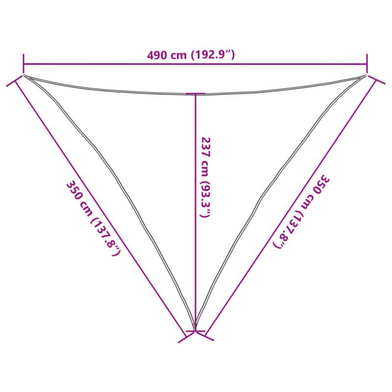 vidaXL Tieniaca plachta 160 g/m² bledozelená 3,5x3,5x4,9 m HDPE