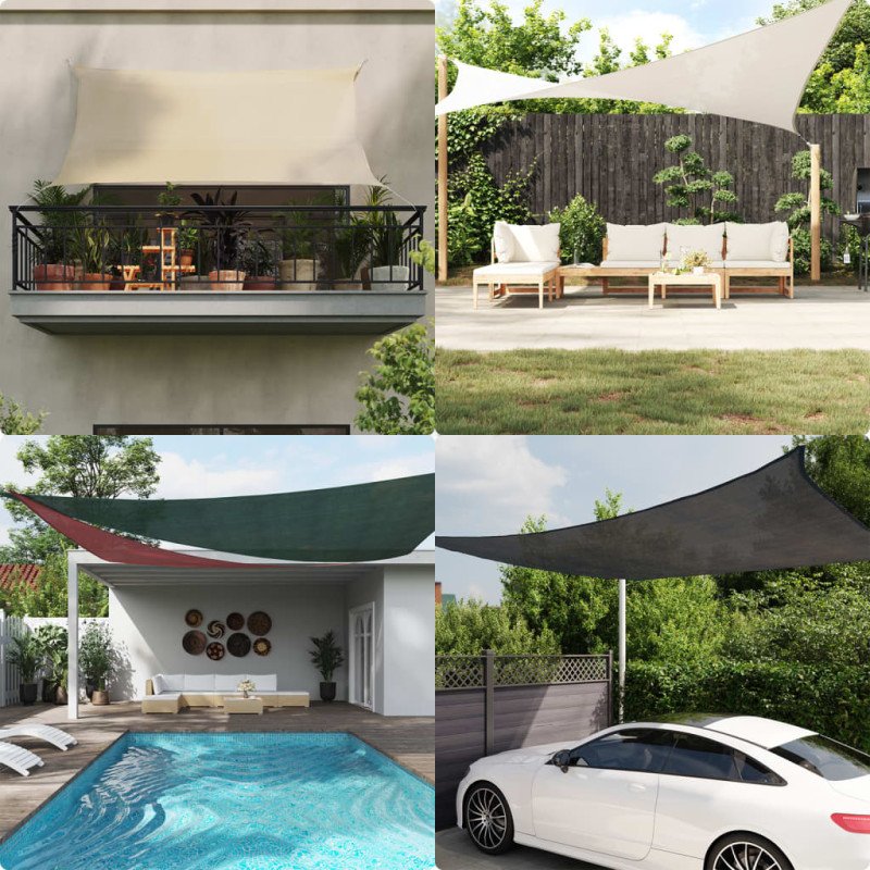 vidaXL Tieniaca plachta 160 g/m² biela 2,5x4 m HDPE