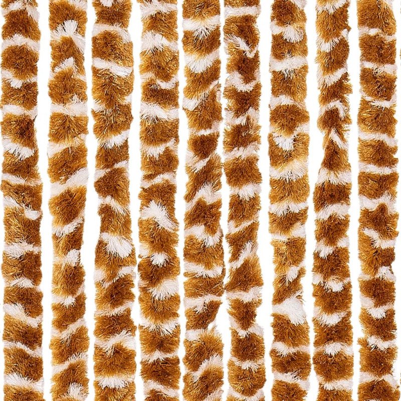 vidaXL Záves proti hmyzu, okrový a biely 90x220 cm, ženilka