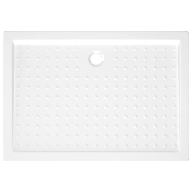 vidaXL Sprchová vanička s protišmykovými výbežkami biela 70x100x4 cm ABS