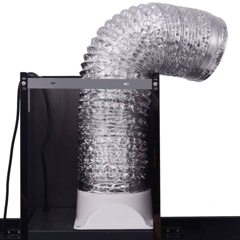 vidaXL Digestor s dotykovým displejom, čierny 900 mm