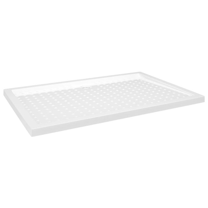 vidaXL Sprchová vanička s protišmykovými výbežkami biela 80x120x4 cm ABS