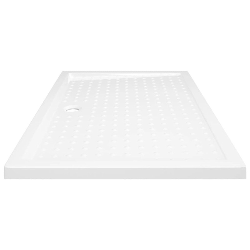 vidaXL Sprchová vanička s protišmykovými výbežkami biela 80x120x4 cm ABS