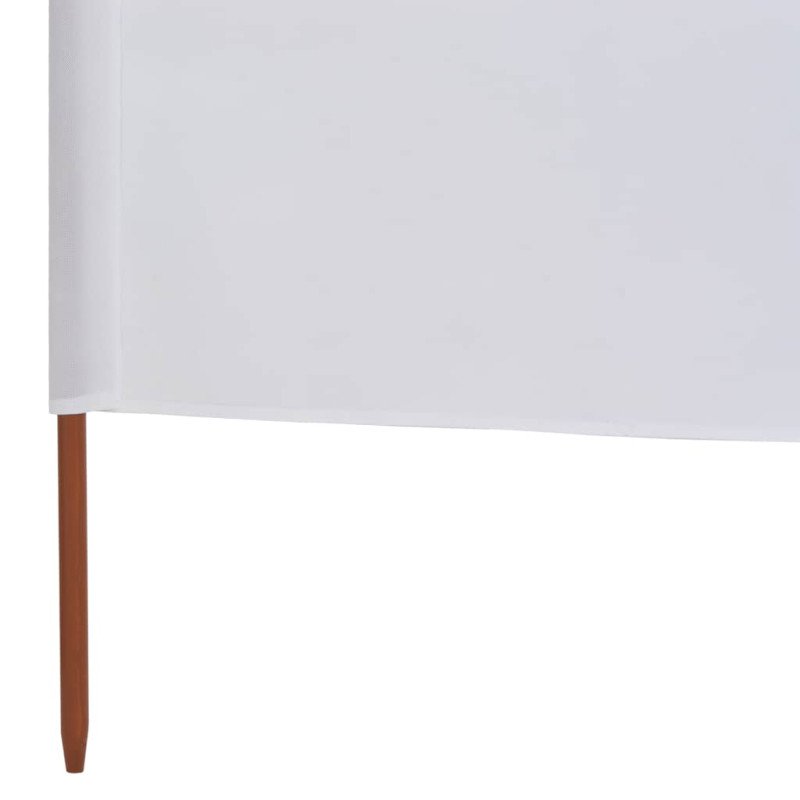 vidaXL 5-panelová zábrana proti vetru látková 600x120 cm piesková a biela 