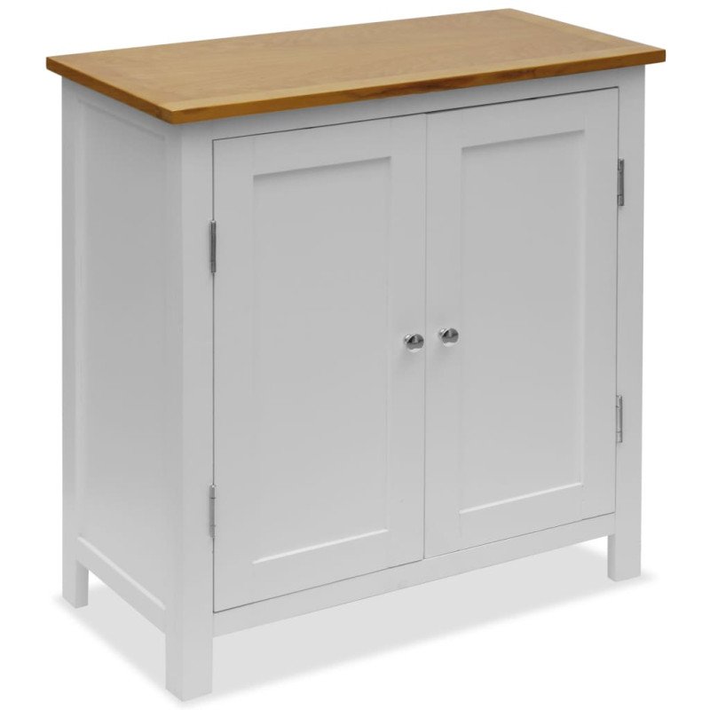 vidaXL Skrinka 70x35x75 cm, dubový masív