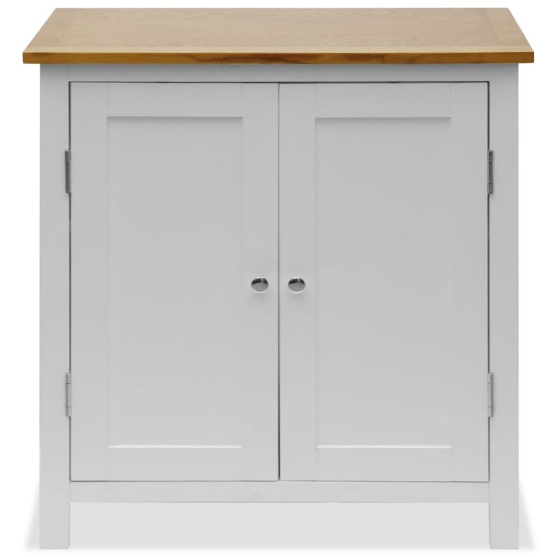 vidaXL Skrinka 70x35x75 cm, dubový masív
