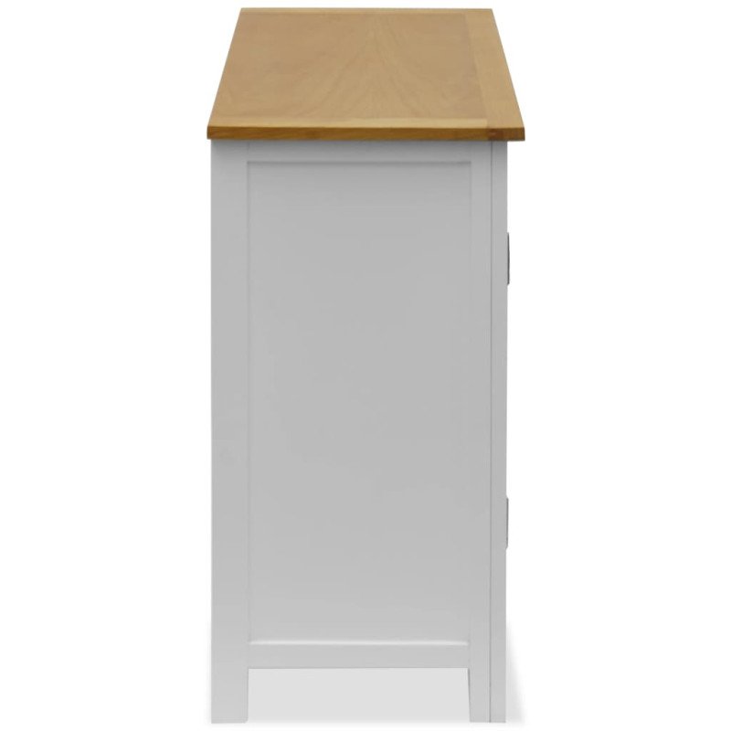 vidaXL Skrinka 70x35x75 cm, dubový masív