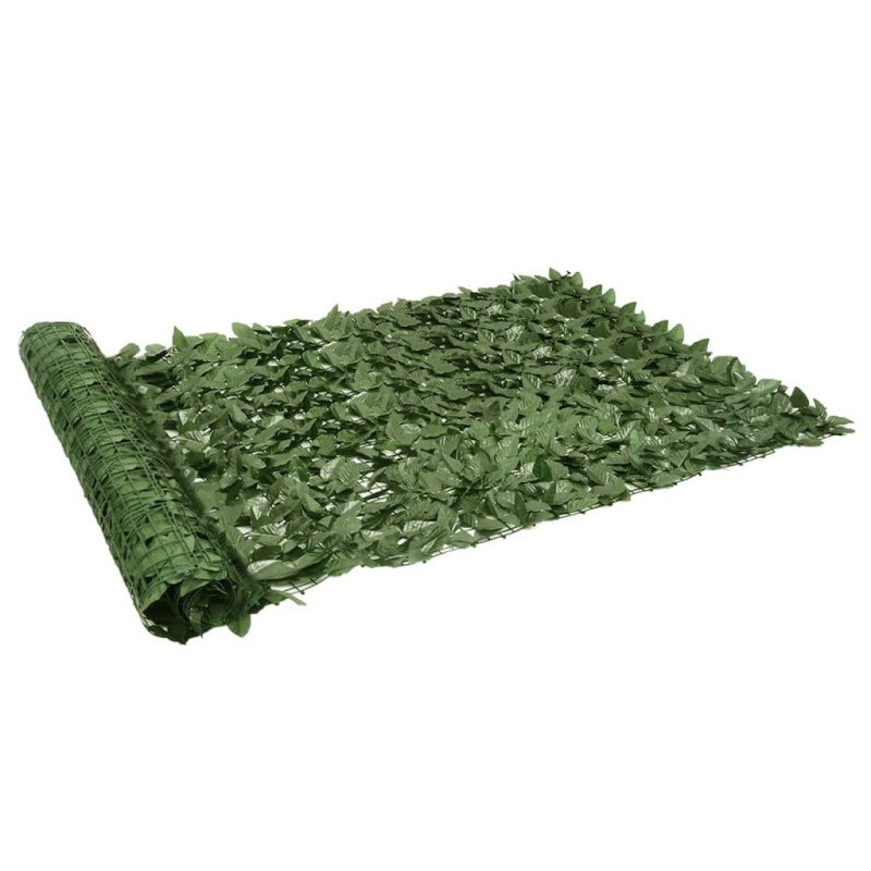 vidaXL Balkónová markíza s tmavozelenými listami 500x150 cm