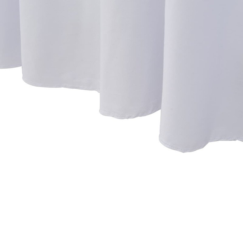 vidaXL Naťahovacie obrusy na stôl so závesom 2 ks biele 183x76x74 cm