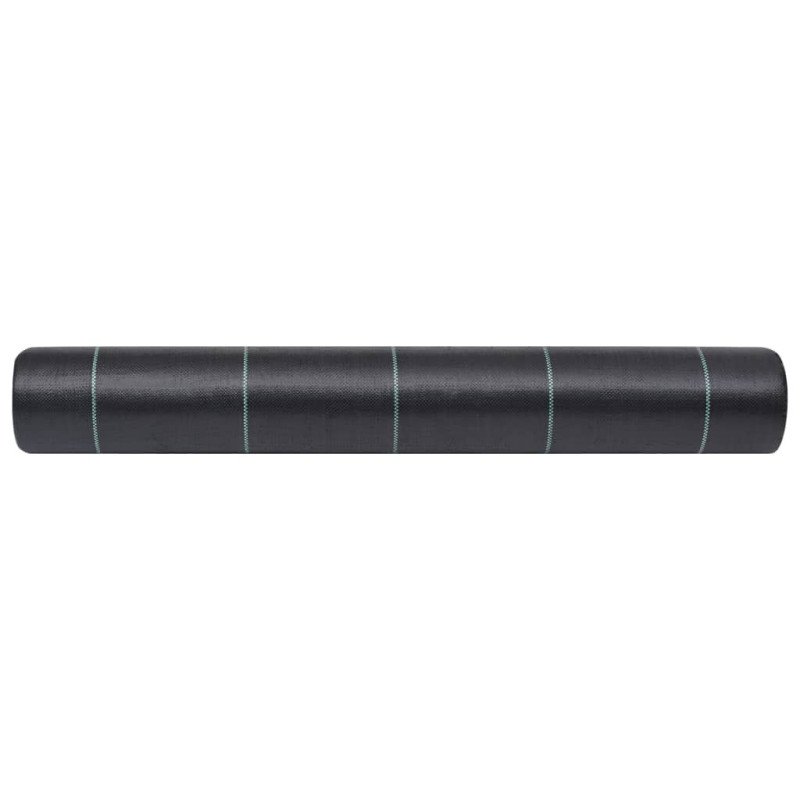 vidaXL Tkanina proti burine PP 2x25 m čierna