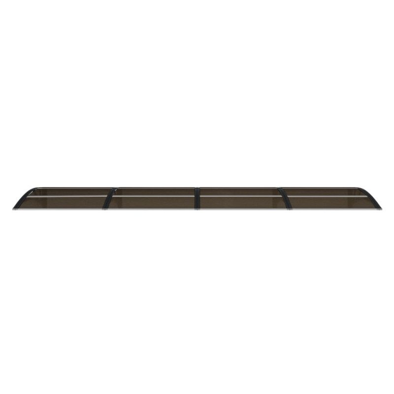 vidaXL Vchodová strieška čierna 350x80 cm polykarbonát