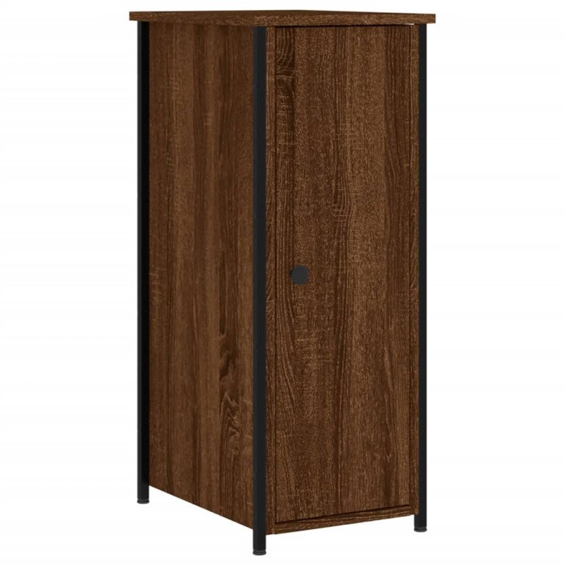 vidaXL Nočné stolíky 2 ks hnedý dub 32x42x80 cm kompozitné drevo