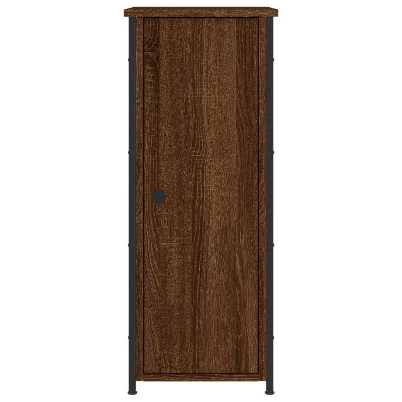 vidaXL Nočné stolíky 2 ks hnedý dub 32x42x80 cm kompozitné drevo