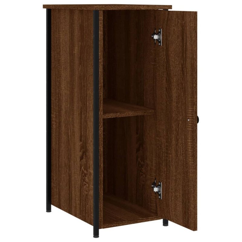 vidaXL Nočné stolíky 2 ks hnedý dub 32x42x80 cm kompozitné drevo