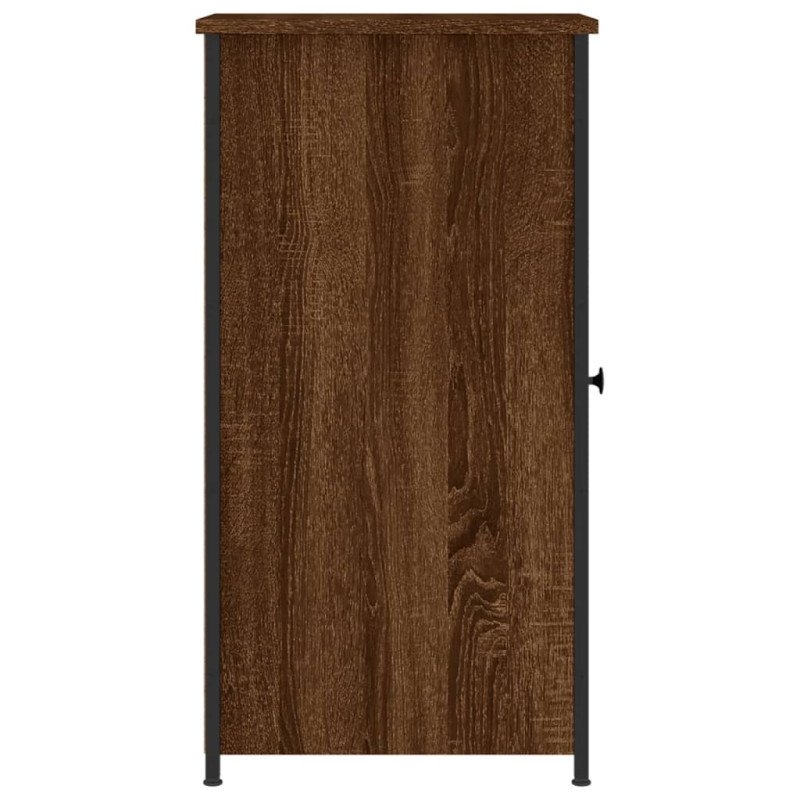 vidaXL Nočné stolíky 2 ks hnedý dub 32x42x80 cm kompozitné drevo