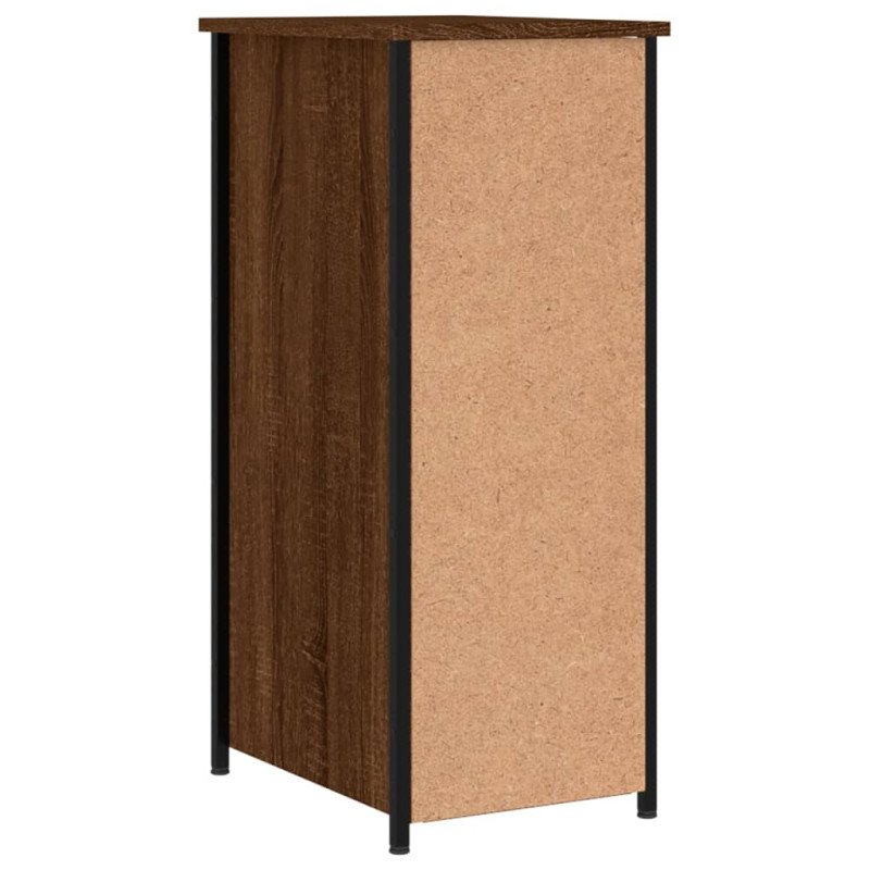 vidaXL Nočné stolíky 2 ks hnedý dub 32x42x80 cm kompozitné drevo