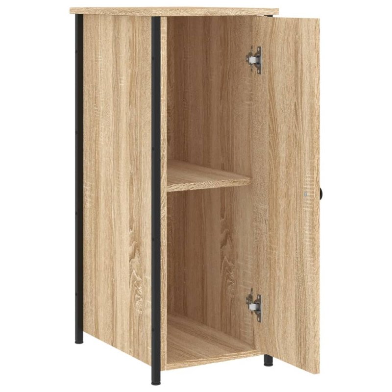 vidaXL Nočné stolíky 2 ks dub sonoma 32x42x80 cm kompozitné drevo