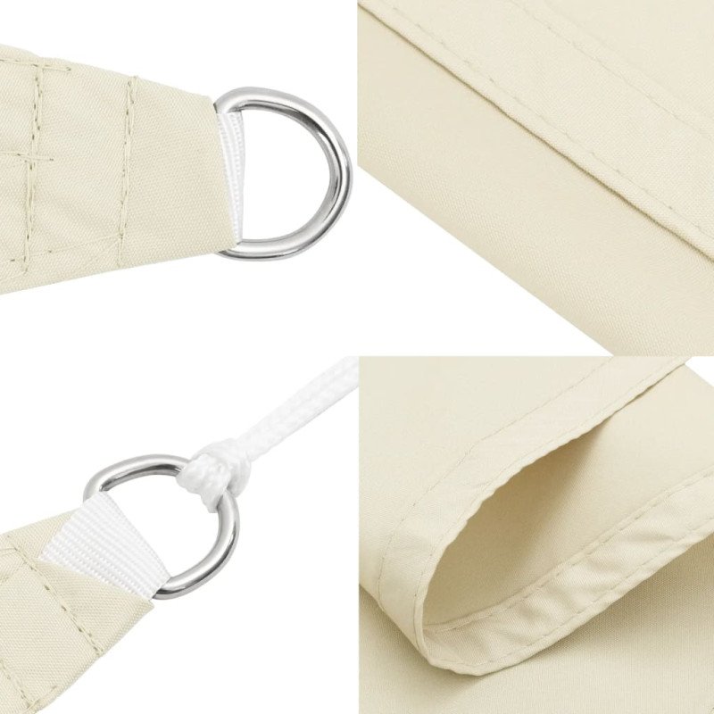 vidaXL Tieniaca plachta, oxford, obdĺžniková 2x4,5 m, krémová